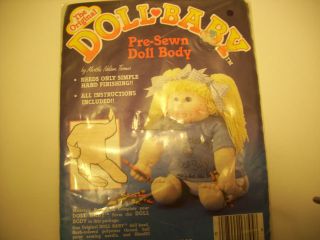 The Doll Baby Pre Sewn Doll Body Martha Nelson Thomas Vtg Fibre Craft 2