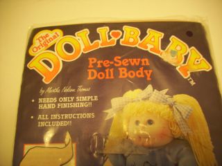 The Doll Baby Pre Sewn Doll Body Martha Nelson Thomas Vtg Fibre Craft 5