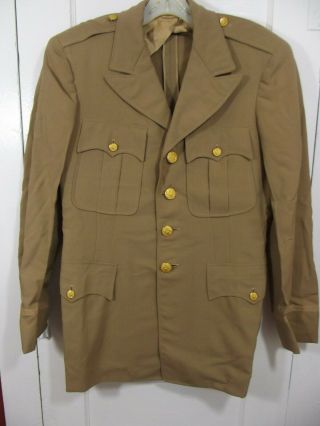 Vintage 1945 Wwii Army Dress Uniform Jacket By Kahn Tailoring Childress Field