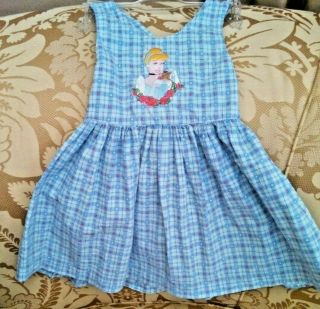 Disney Store Vintage Girls 4/5 Sundress Cinderella Dress 4 A Princess