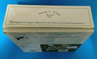Vintage Hunting and Fishing Trivia Board Game 1985 Mountain Man Enterprises 5