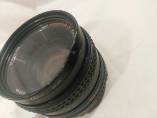 VTG Minolta MD Rokkor - X 50mm 1:1.  7 Camera Lens parts 2