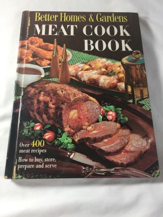 Better Homes And Gardens Meat Cook Book Vintage 1969 Hardcover