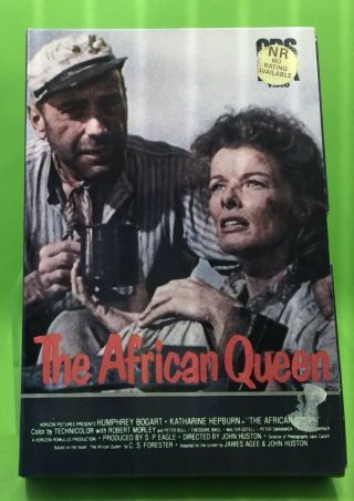 The African Queen Vhs 1983 Vintage Humphrey Bogart Audrey Hepburn