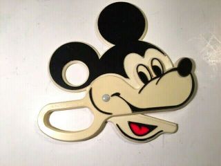 Vintage Walt Disney Productions Plastic Mickey Mouse Scissors Disney Brand
