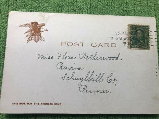 Antique - Vintage - Postcard - High Kicker - Ashland,  Pa.  Mine - Circa 1908 - (Coal Mining) 3