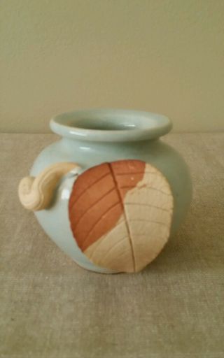 Vtg,  Signed,  Handmade Clay Pottery Pot,  Rare 1 Of A Kind Perfect