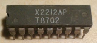 Xicor X2212ap X2212 256 X 4 Nonvolitile Sram Vintage Memory Chip