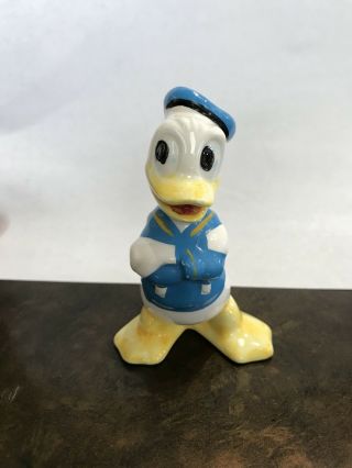 Donald Duck Ceramic Figurine Vintage Disney Figurine 4” - Disney Donald Duck