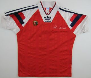 Norway 1992 1994 4 Rune Bratseth Red Home Shirt Adidas Jersey Vintage 1990s Xs