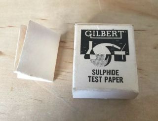 Vintage Gilbert Chemistry Lab Sulphide Test Paper