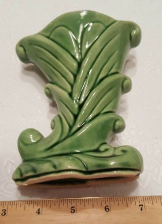Miniature Vintage Shawnee Usa 835 Green Cornucopia Vase