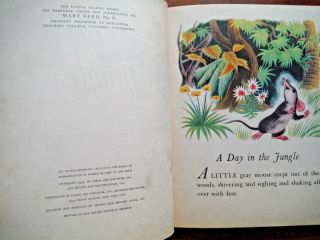 Vintage Little Golden Book A DAY IN THE JUNGLE - 1943 1st 4