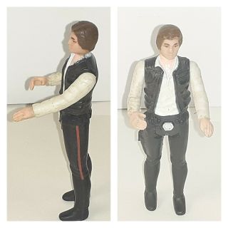 Vintage Star Wars 1977 Han Solo Small Head Kenner Action Figure