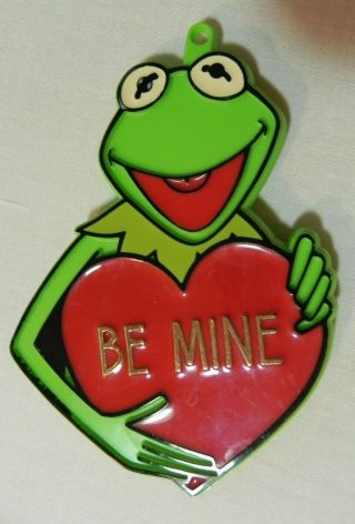 Vtg Kermit The Frog Hallmark Muppets Cookie Cutter Heart Be Mine