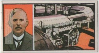 Ernest Rutherford Father Of Nuclear Physics Atom Bomb Vintage Trade Ad Card