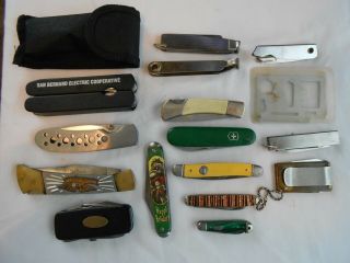 Vintage Pocket Knives And Multi - Tools Assorted Brands & Styles