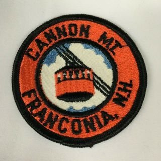 Cannon Mountain Tramway Cable Car Franconia Hampshire Vintage Travel Patch