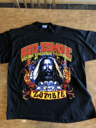 Rob Zombie Demon Speeding Tour 2002 Vintage T Shirt (large)