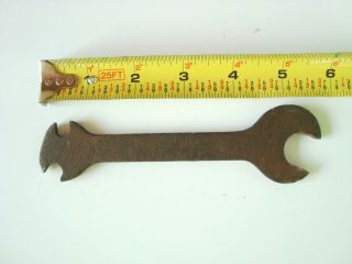 Vintage Indian Motorcycle Open End Wrench Tool & Inscribed " Indian Motocycles "