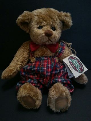 Cottage Collectibles Ganz " Buddy Bear " Plush Vintage 1995 By Lorraine Overalls