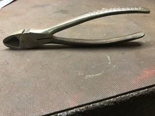 Vintage Snap - On Vacuum Grip Diagonal Side Wire Cutters Pliers No.  86