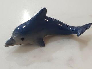 Vintage Hagen Renaker Porpoise Miniature Ceramic Dolphin Figurine