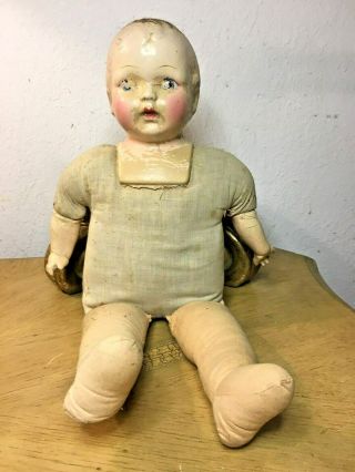 Vintage Antique 19 Inch Composition Doll