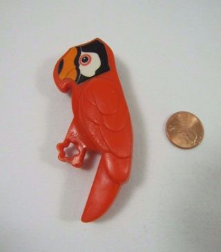 Red Bird Toucan Parrot For Family Zoo 916 Vintage Fisher Price Little People 2