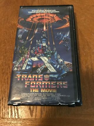 Vintage Transformers The Movie Vhs 87/1999 Clamshell Case