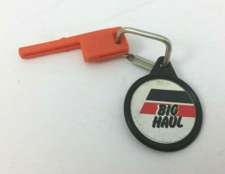 Vintage 1980 Big Haul Kidco Orange Toy Car Key Chain