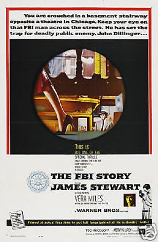 The Fbi Story James Stewart Vintage Movie Poster