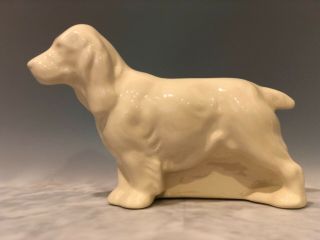 Vintage Haeger Dog Planter Off White Spaniel