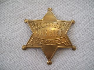 Great Vintage Hopalong Cassidy Sheriff Toy Metal Badge