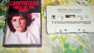 Carpenters Voice Of The Heart Vintage Audio Tape Cassette