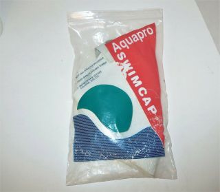 Vintage Aquapro Swimcap Bathing Hat White Color - IN BAG 5