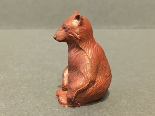 Vintage Auburn Rubber Bear Figure (Sitting) 3