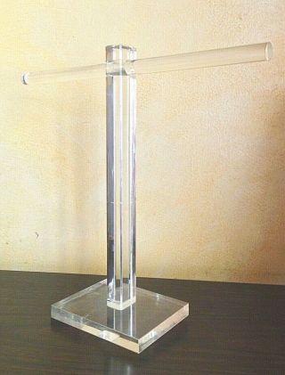 Vintage Lucite Necklace Stand Acrylic Multiple Necklaces Counter Display
