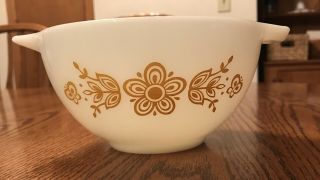 Vintage 1972 Butterfly Gold 1 1/2 Pint PYREX MIXING BOWL Pattern 441 2