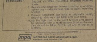 Vintage Honda Tune - Up Kit MIP Civic 1973 1974 1975 76,  77,  78,  79 Points Parts 4