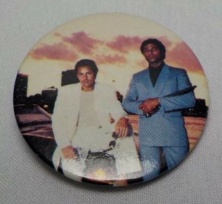 Vintage Miami Vice 1984 Tv Cops Button Badge Pin