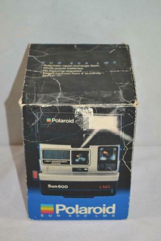 Vintage Polaroid Sun 600 Lms Instant Camera W Box