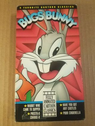 Favorite Cartoon Classics Vhs 1989 Unicon Vintage Bugs Bunny & Betty Boop Oop