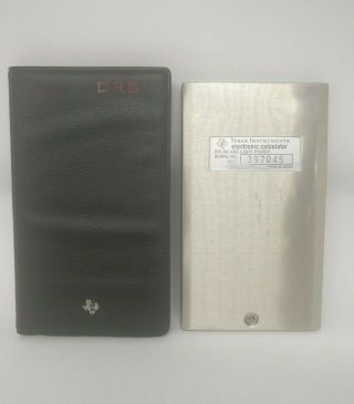Texas Instruments Calculator TI - 1766 VTG Solar Silver Pocket Sized Folding Case 3