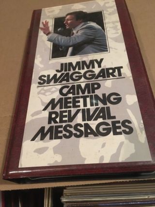 Vintage Jimmy Swaggart 6 Cassette Tape Audiobook Camp Meeting Revival Messages