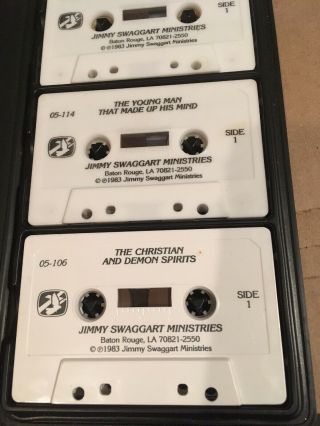 Vintage Jimmy Swaggart 6 Cassette Tape Audiobook Camp Meeting Revival Messages 3