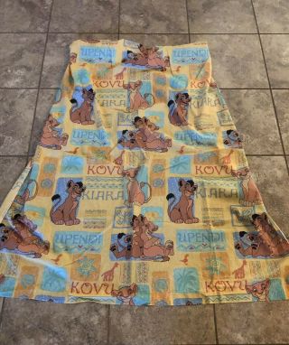 Vintage Dundee Disney The Lion King Toddler Size Flat Fitted Sheet Crib