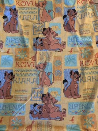 Vintage Dundee Disney The Lion King Toddler Size Flat Fitted Sheet Crib 2