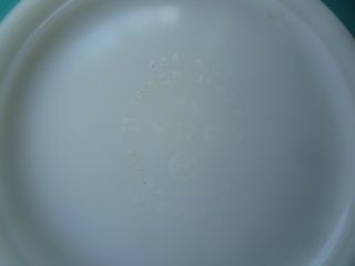 Vintage PYREX AMISH BUTTERPRINT turquoise 444 Cinderella Handles 4 Qt bowl 5
