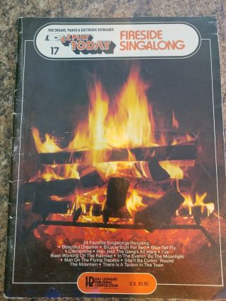 Vintage 1975 Ez Play Songbook 17 Fireside Singalong